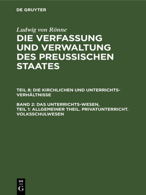 cover image of Das Unterrichts-Wesen, Teil 1